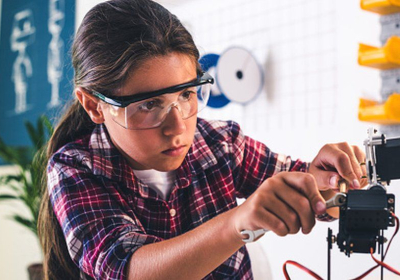 Studies show woman are less likely to pursue STEM careers than men, although some are bucking the trend