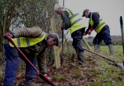 Andrew Stumpf works with other volunteers, and landowners, in Monmouthshire to repair local rights of way